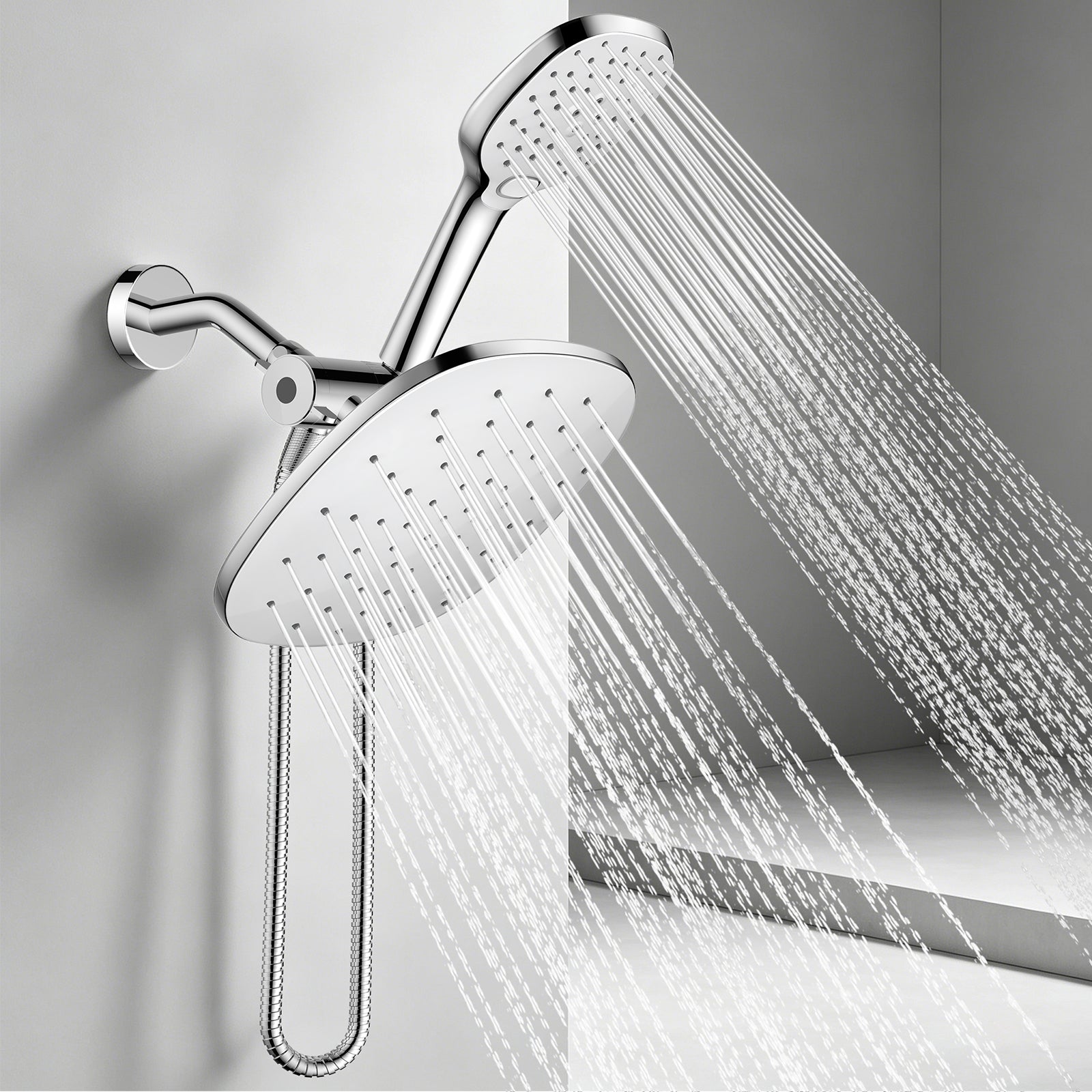 FEELSO T6 Large Rainfall Filtered Shower Head Set