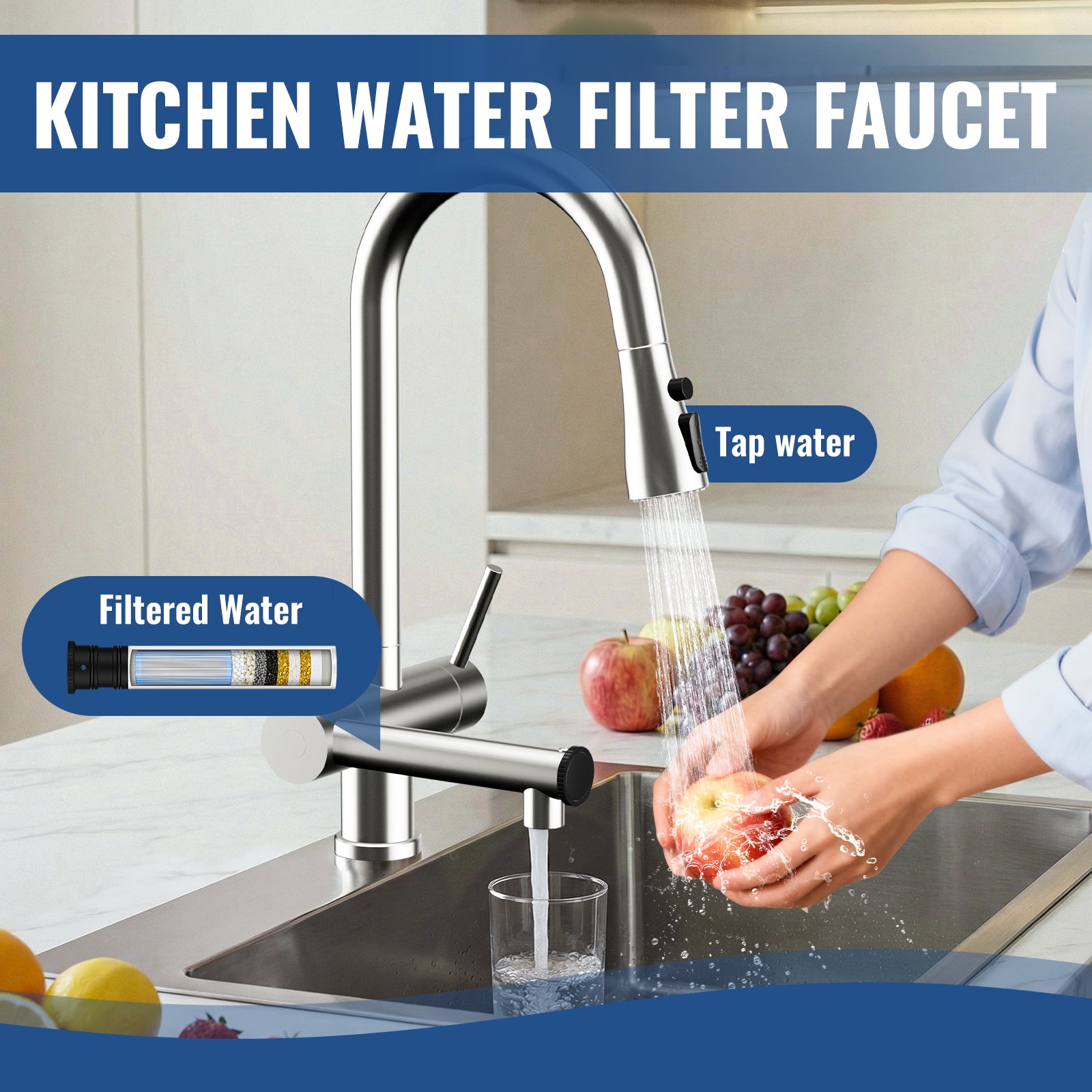 Feelso FL5 Lucky Cat Water Filter Faucet