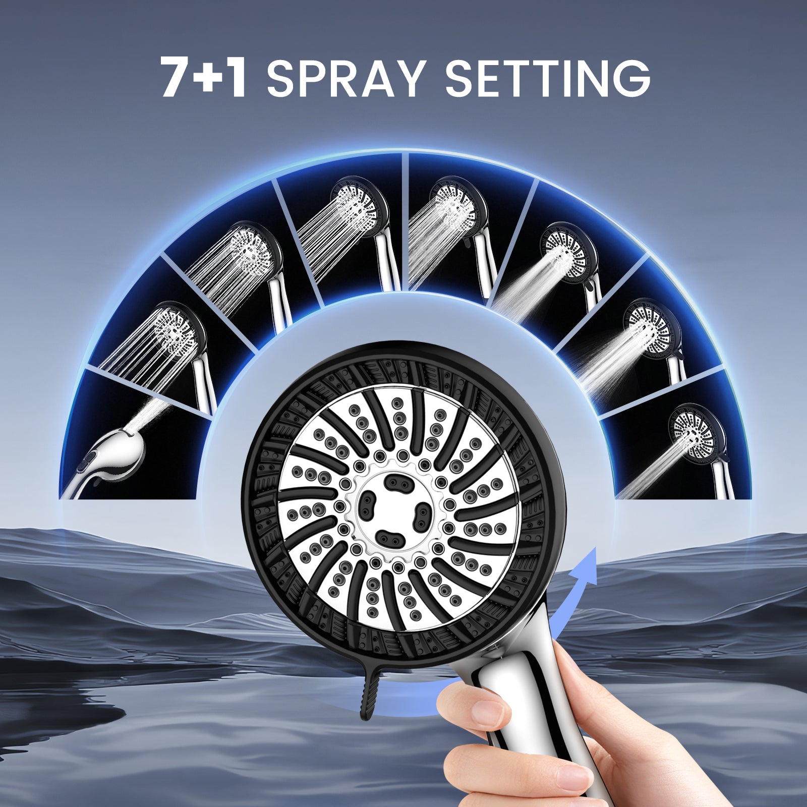 FEELSO Z1 Turbo Handheld Filter Shower Head