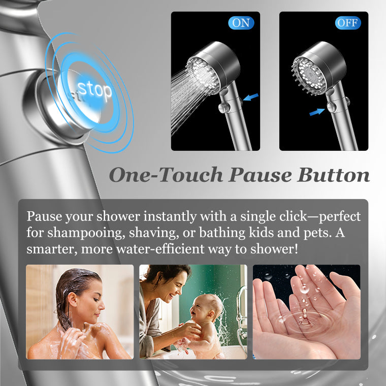 New Upgrade FEELSO DY5  Massage Handheld Filter Showerhead