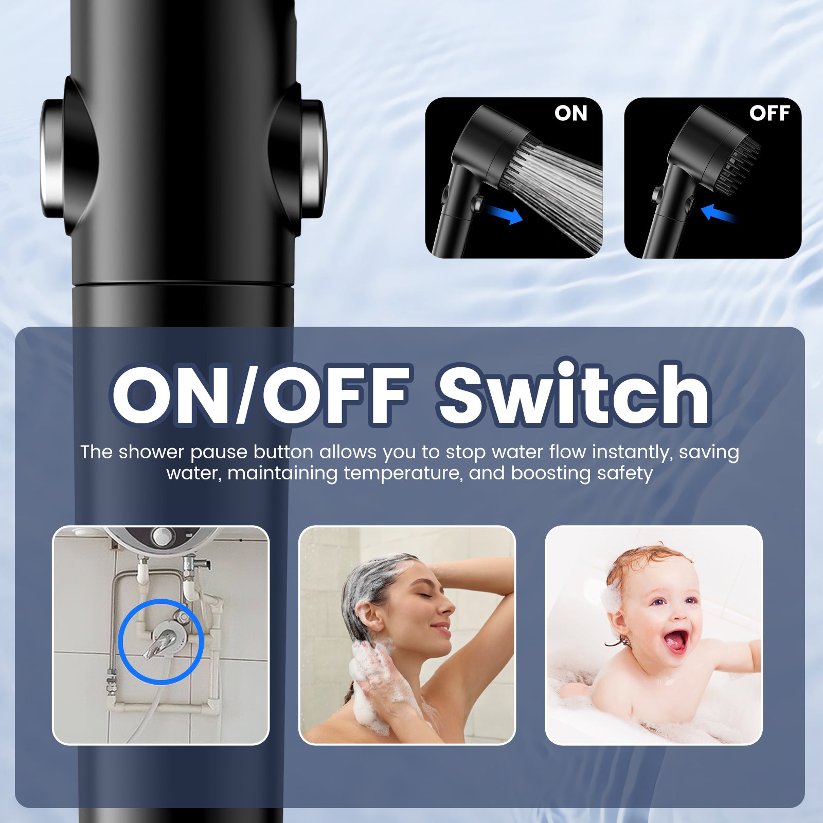 FEELSO DY4  Massage Handheld Filter Showerhead(Available in the US only)