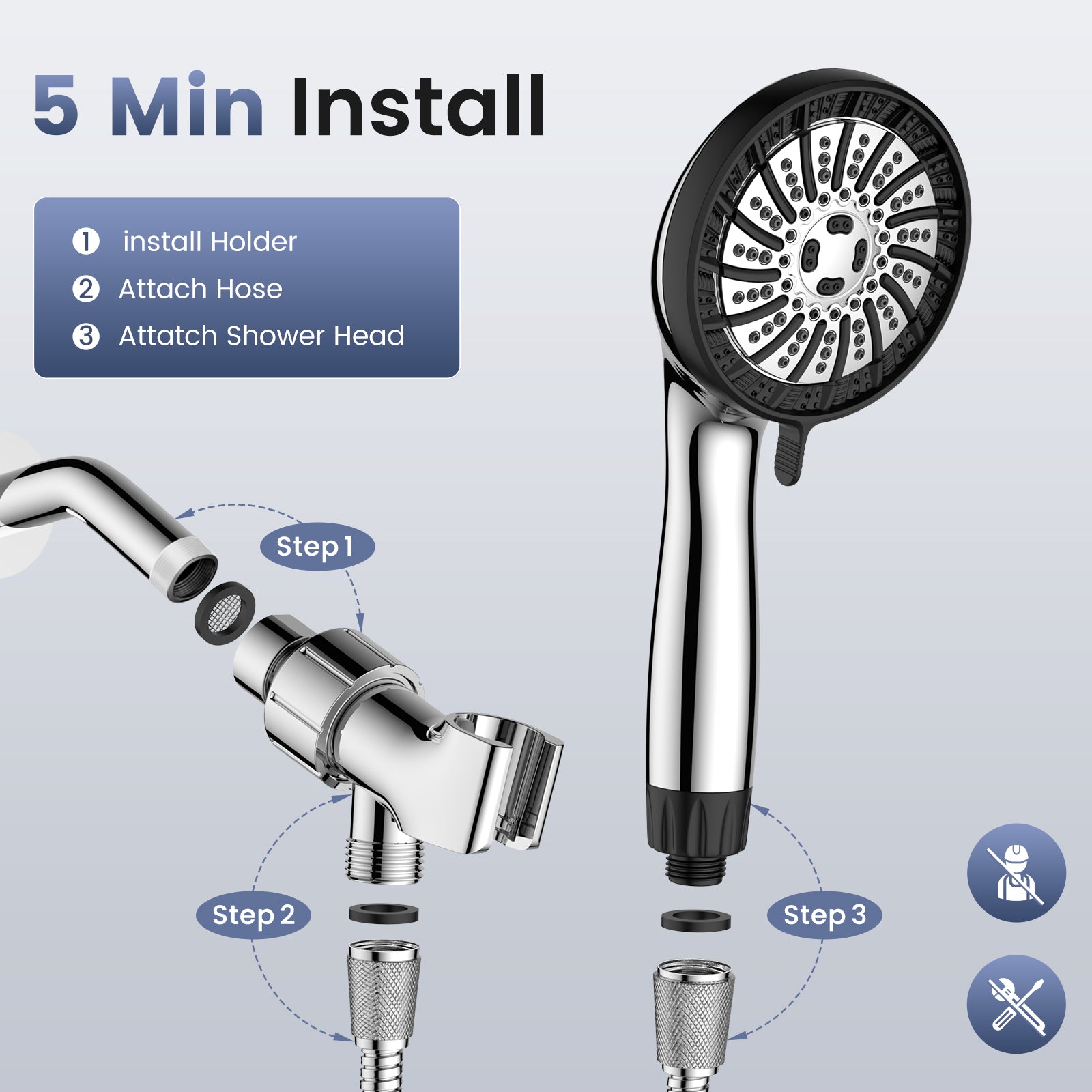 FEELSO Z1 Turbo Handheld Filter Shower Head
