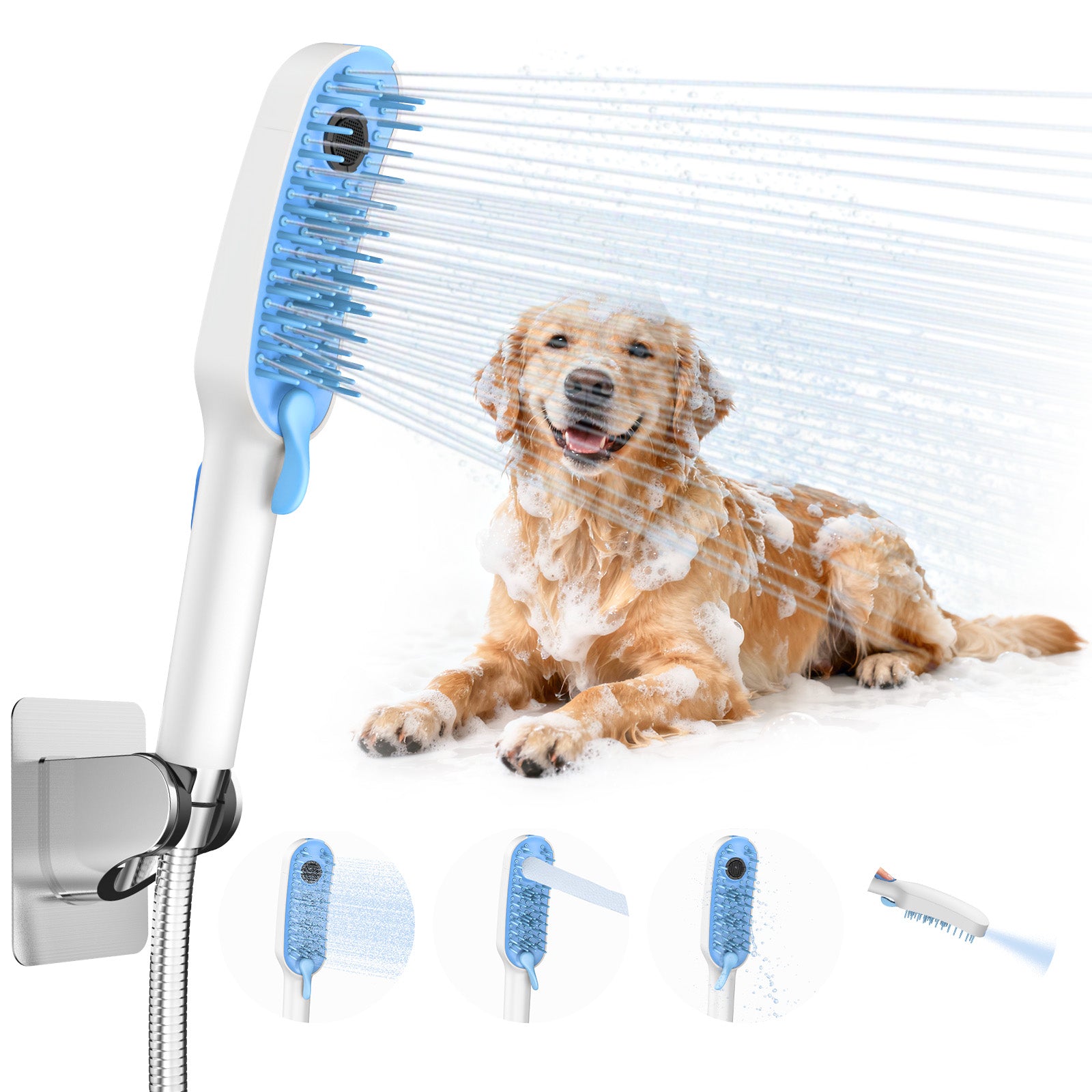 FEELSO 4-Function Handheld Pet Showerhead