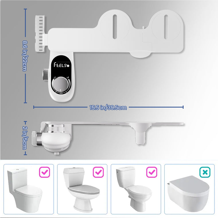 FEELSO Bidet Attachment for Toilet with Filters