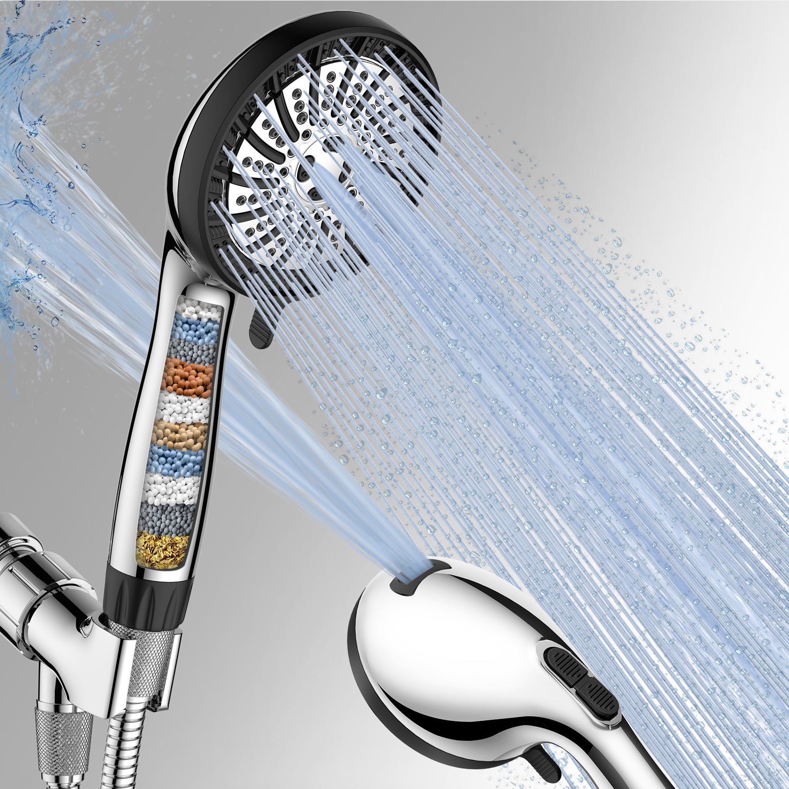 FEELSO Z1 Turbo Handheld Filter Shower Head