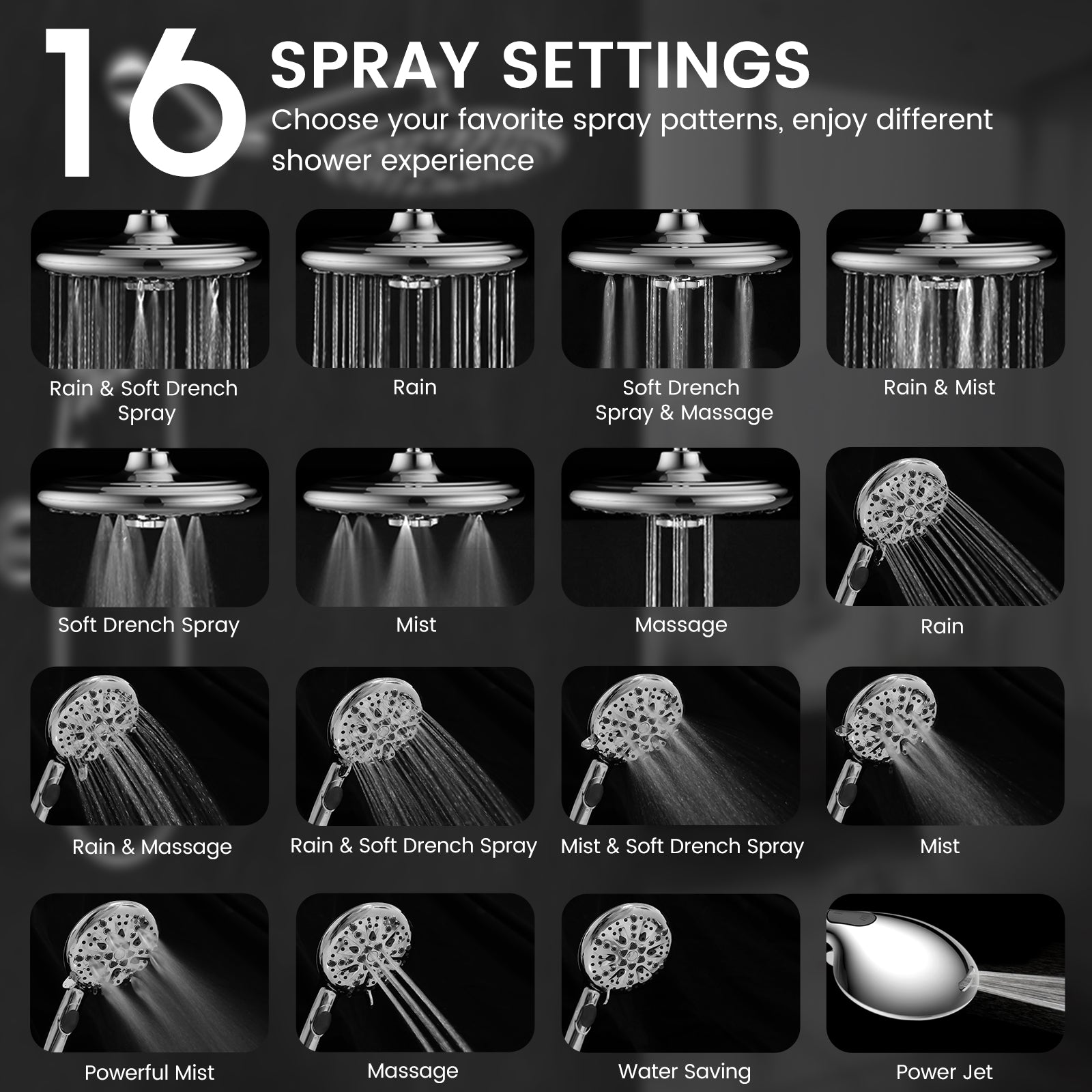 FEELSO T2-Six-Star Multifunctional Shower Set
