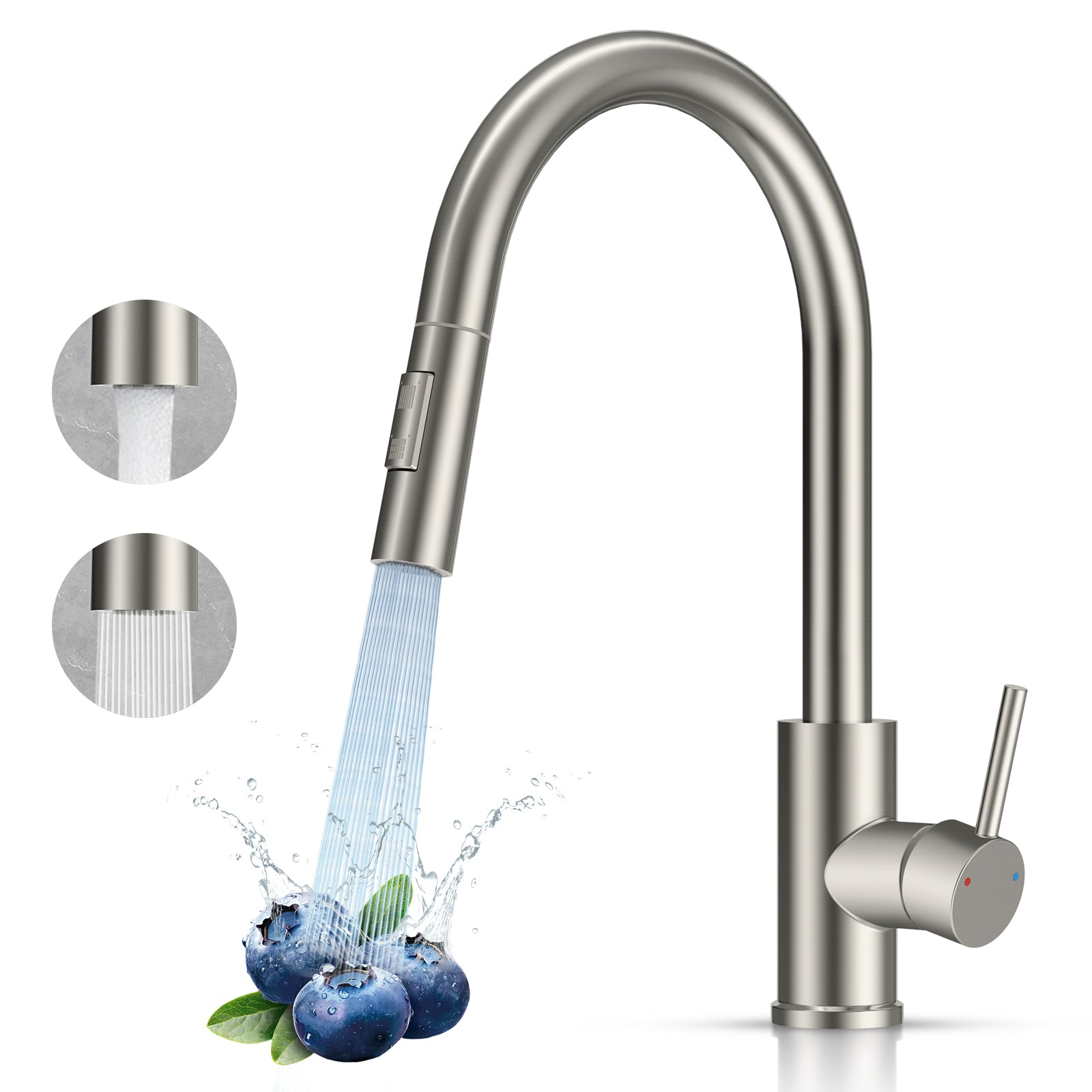 FEELSO FL2S-KE7120LS Brushed Nickel Kitchen Faucet
