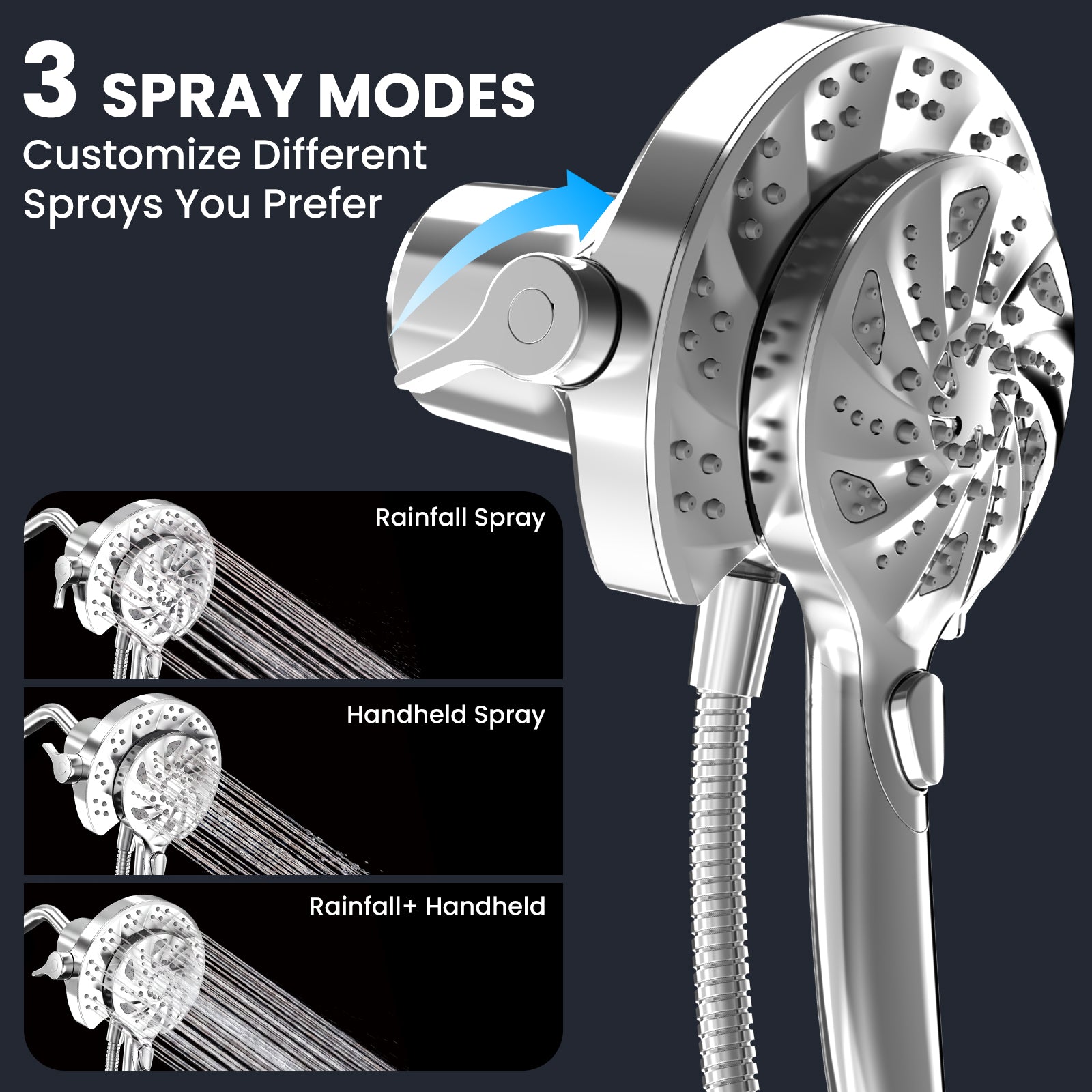 FEELSO T7 Magnetic 2-in-1 Shower Head Set