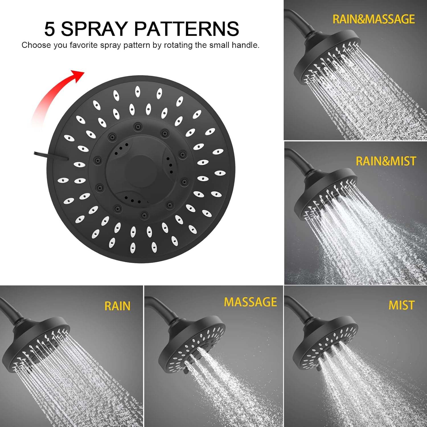 FEELSO DL1 Shower Head with 15-Stage Filter Combo