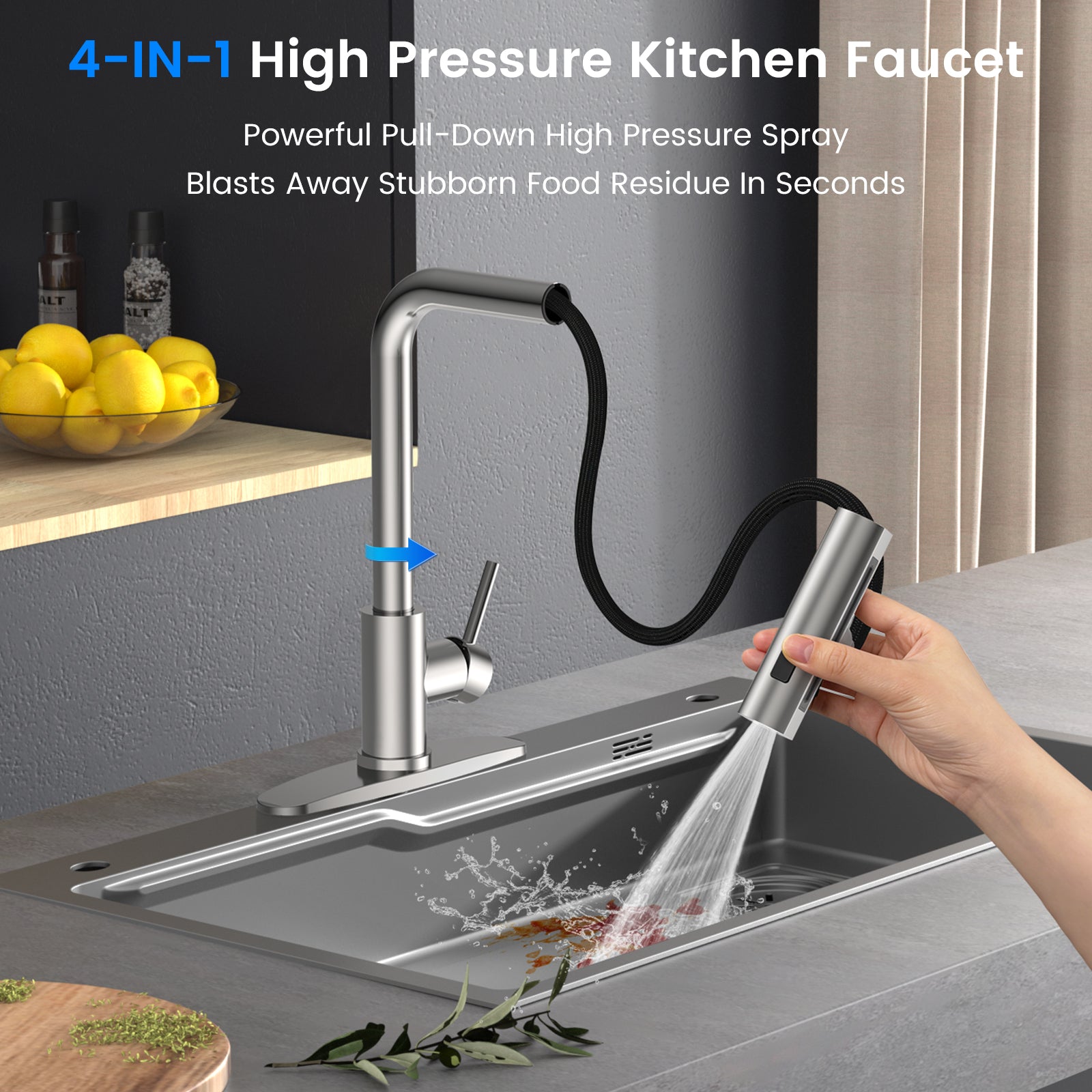 FEELSO FL7 Kitchen Pull-Down Faucet with Rain Spray