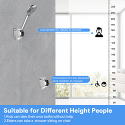 FEELSO No-Drill Shower Head Holder