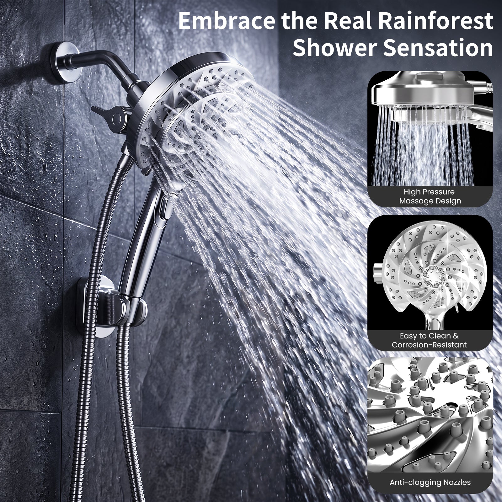 FEELSO T7 Magnetic 2-in-1 Shower Head Set