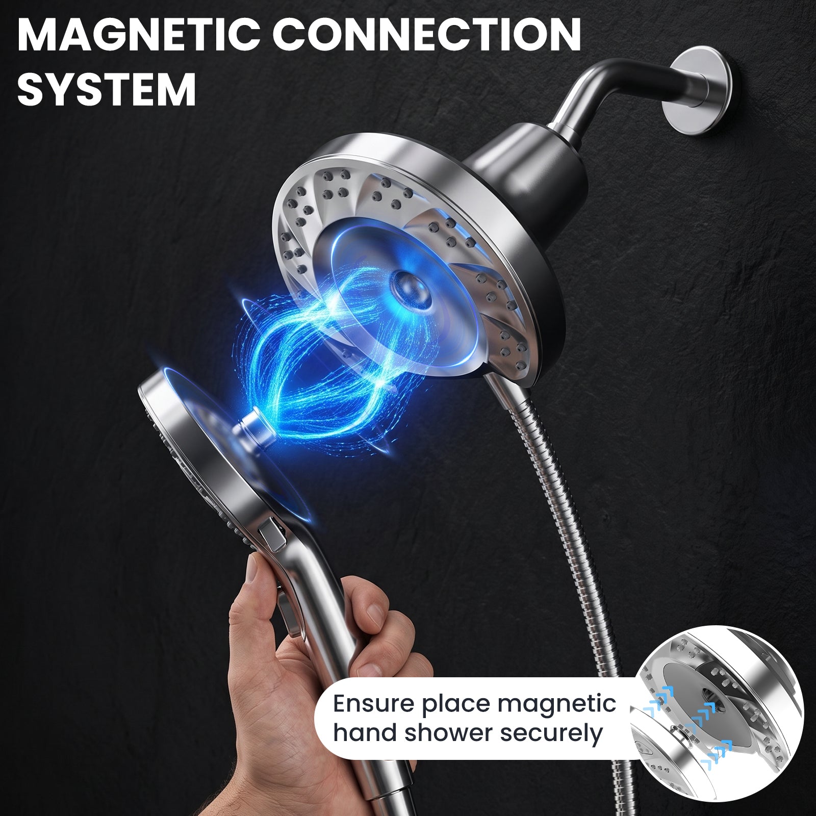 FEELSO T7 Magnetic 2-in-1 Shower Head Set