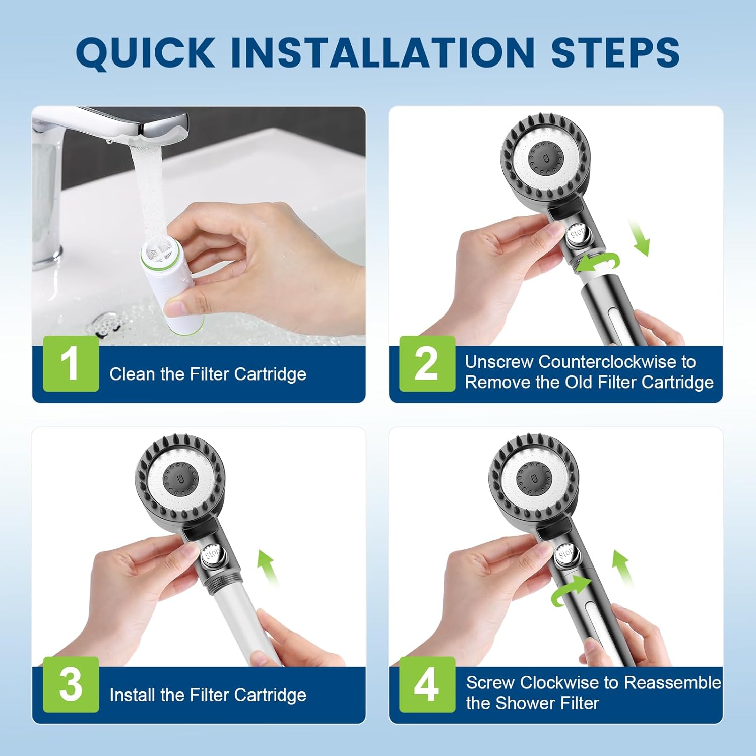FEELSO 2 Pack 18 Stage Replacement Filters （Applicable to: DY1 | DY1S | DY2）