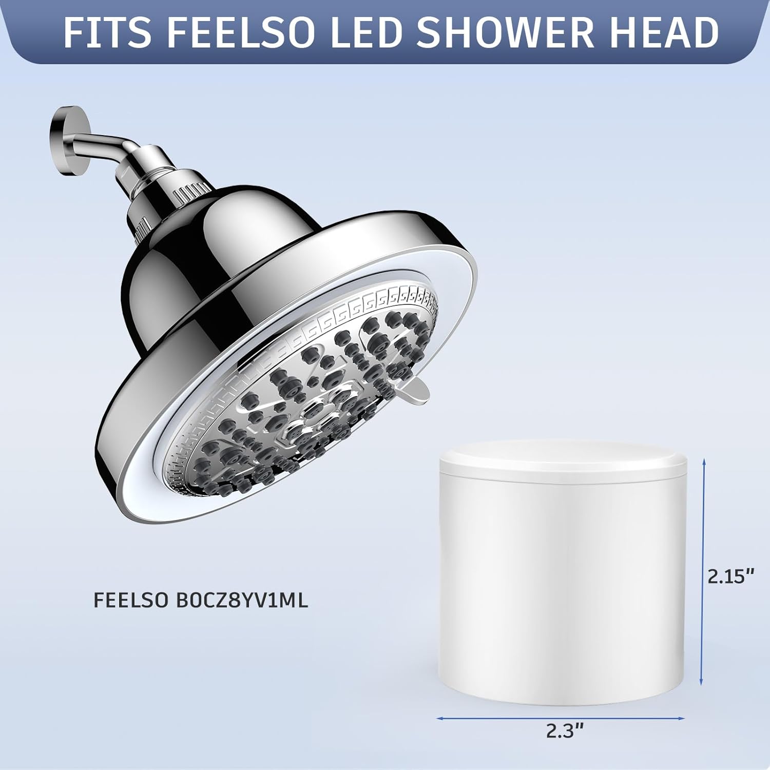 FEELSO 2 Pack Multi-Stage Shower Filter （Applicable to DL4）