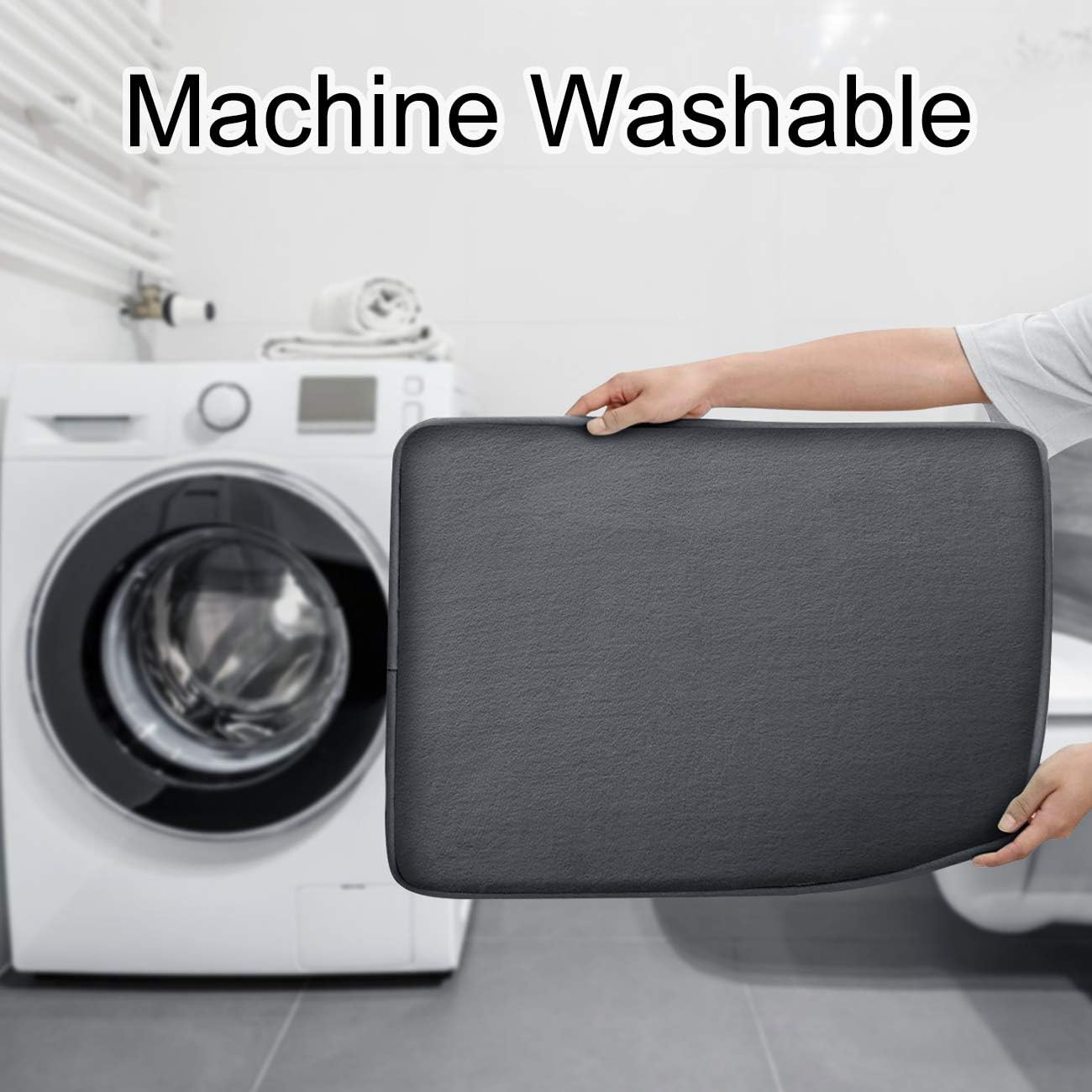 FEELSO 3 Piece Bathroom Rugs Non Slip and Absorbent Mats