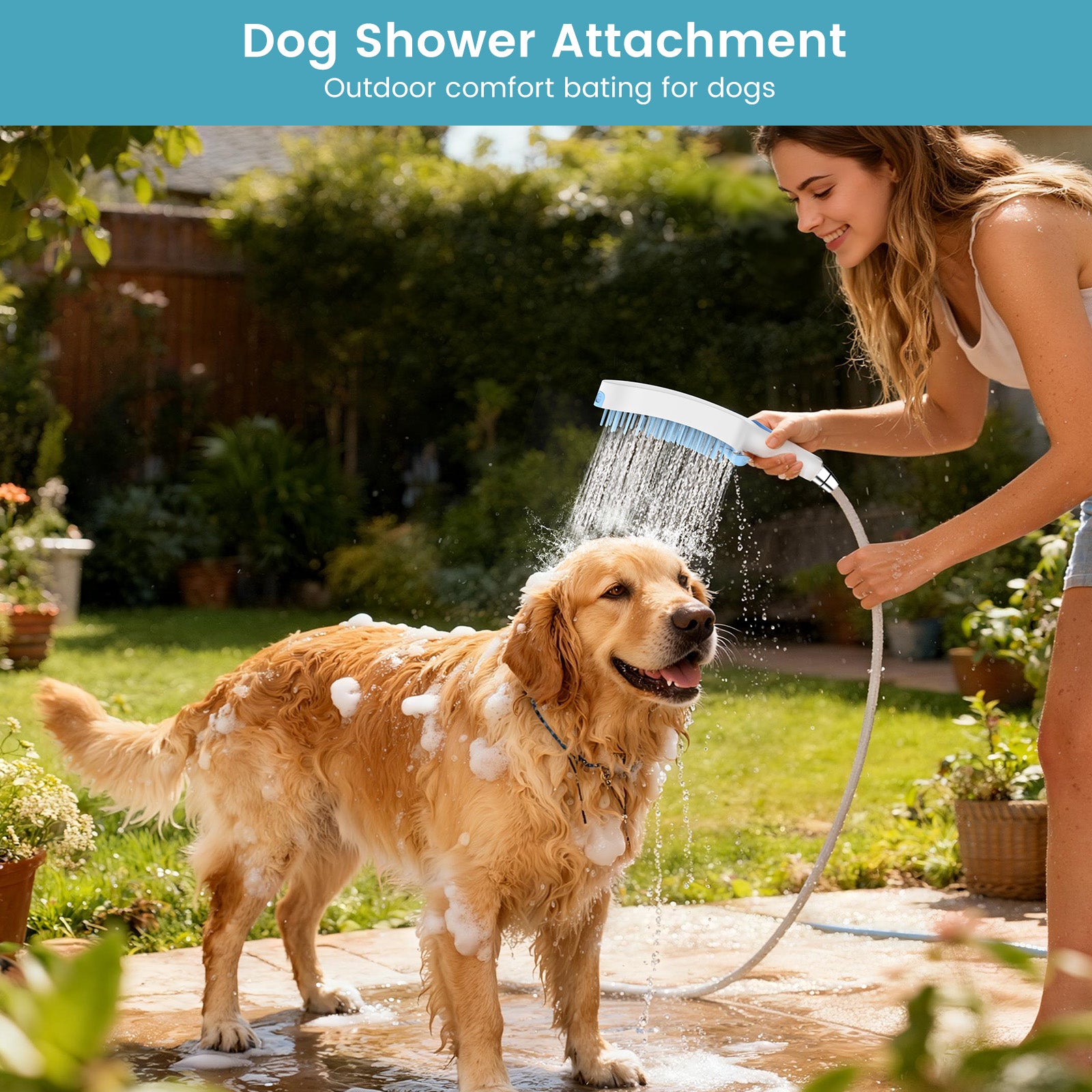 FEELSO 4-Function Handheld Pet Showerhead