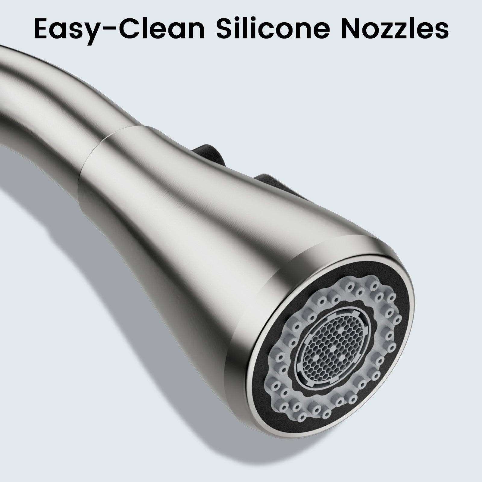 FEELSO Kitchen Faucets with Pull Down Sprayer, High Arc Stainless Steel Single Handle Kitchen Sink Faucet, 1 or 3 Hole Brushed Nickel Water Faucets for Farmhouse Laundry Camper Rv Bar Visit the FEELSO Store