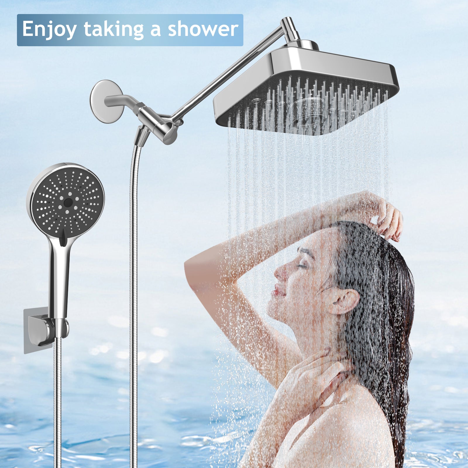 FEELSO Three-Level Overhead Shower Set