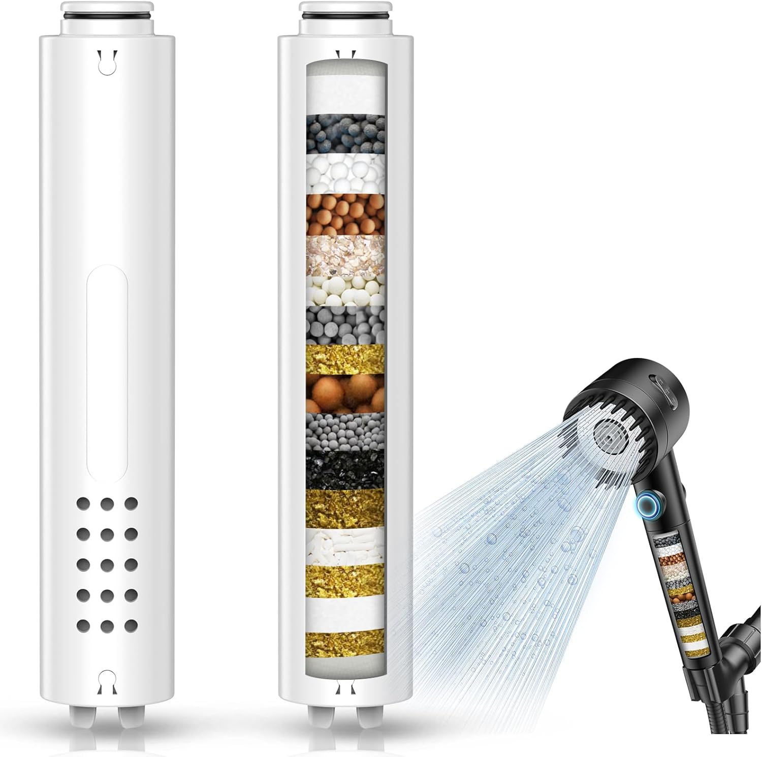 FEELSO DY4  Massage Handheld Filter Showerhead(Available in the US only)