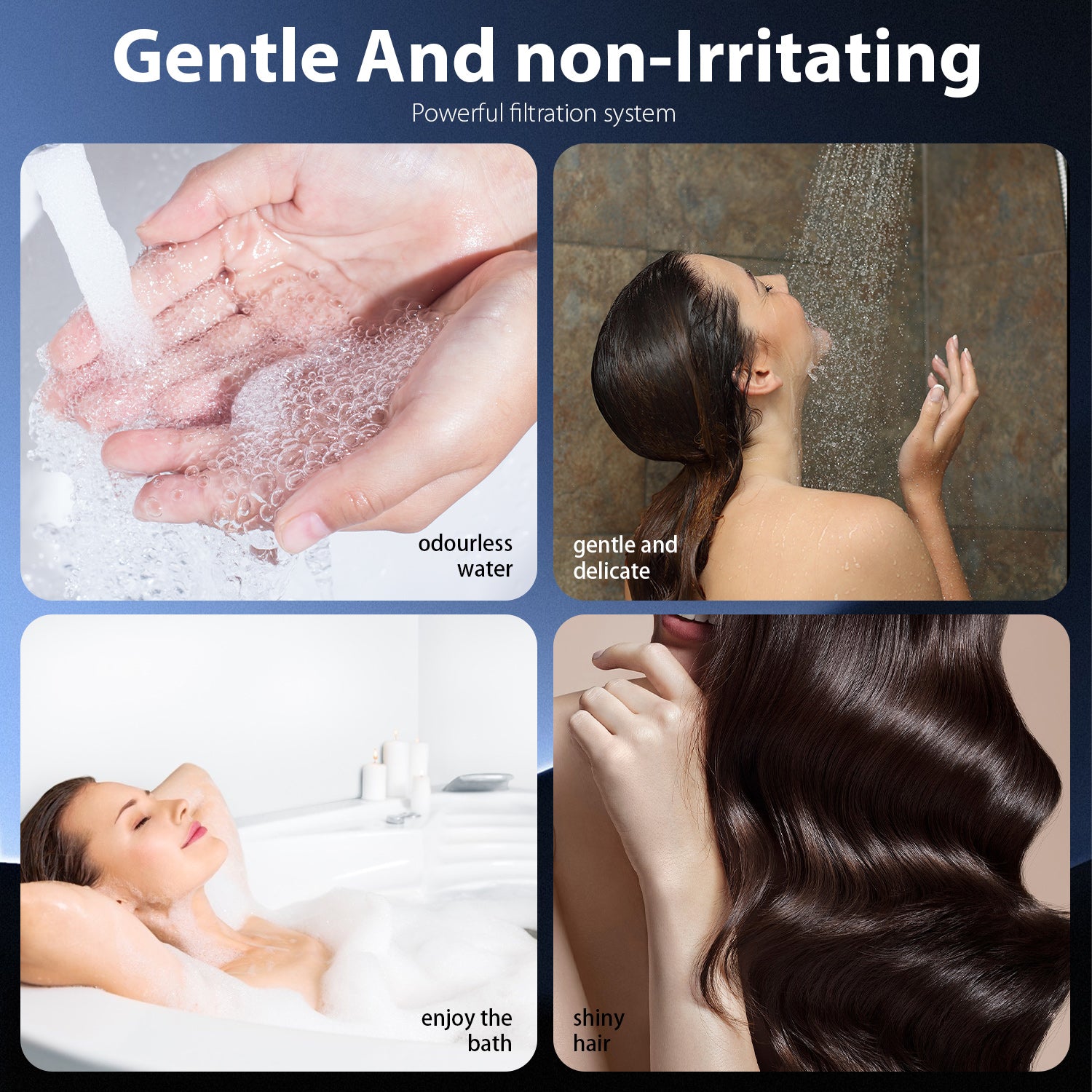 FEELSO Head - Heavy-Duty Metal Construction, 5 Spray Modes (Rain, Massage, Spa, Shower, Pulse)