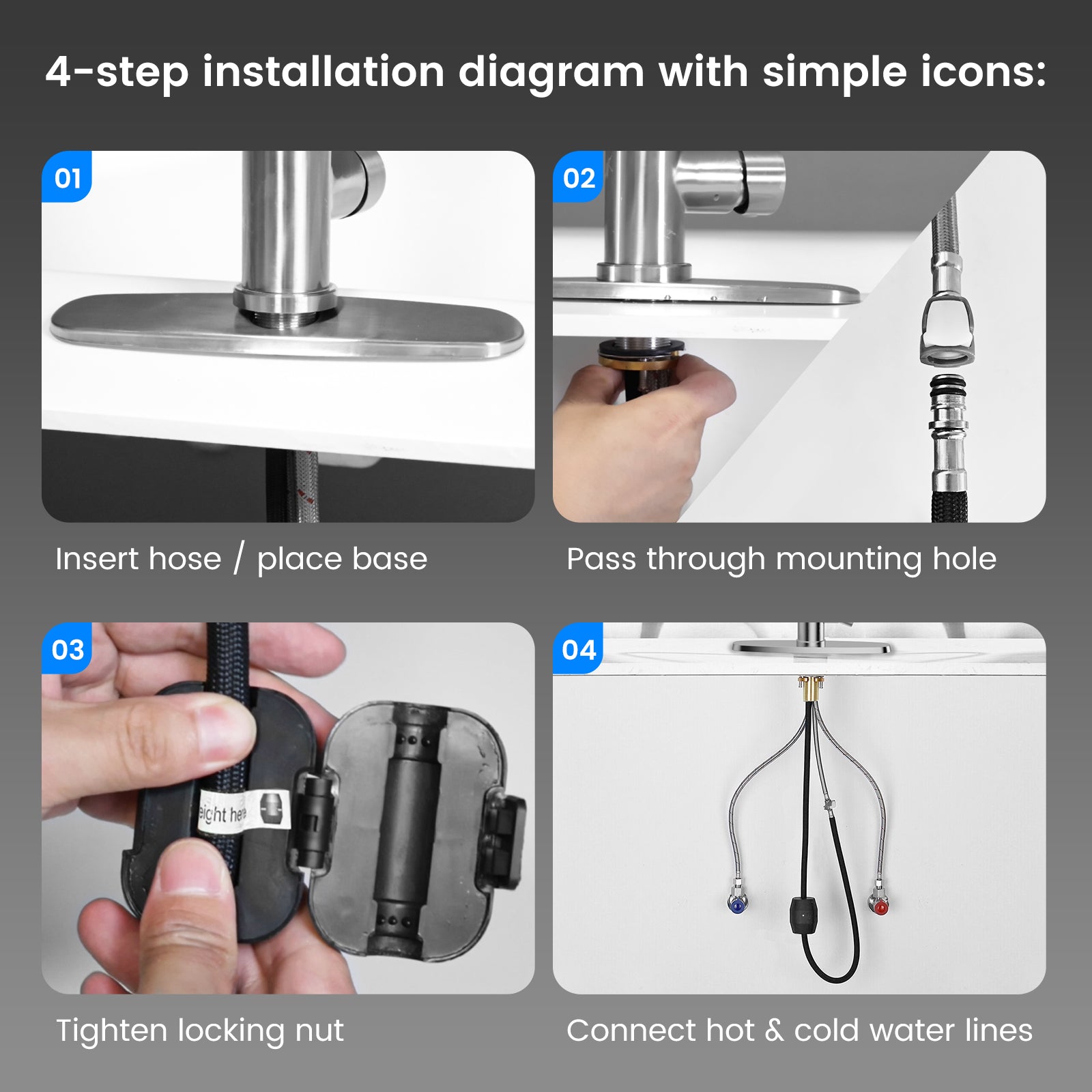 FEELSO FL7 Kitchen Pull-Down Faucet with Rain Spray