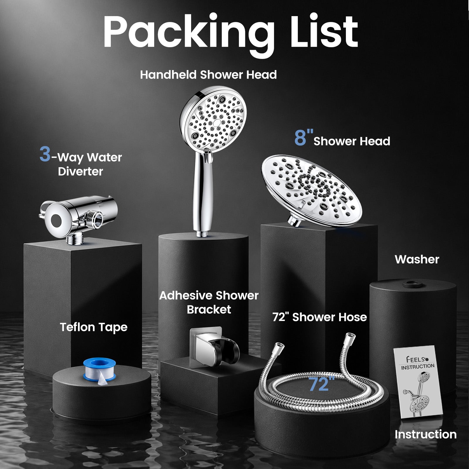 T5-7+8 Multi-Setting Shower Set