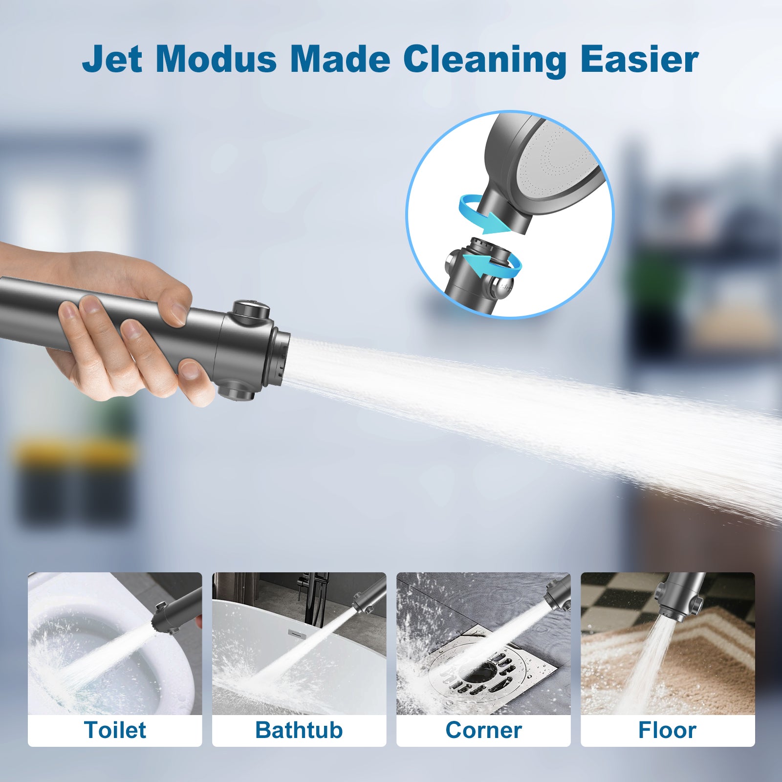 FEELSO Dual-Filter High-Pressure Shower Head（Sales restricted to Europe only）