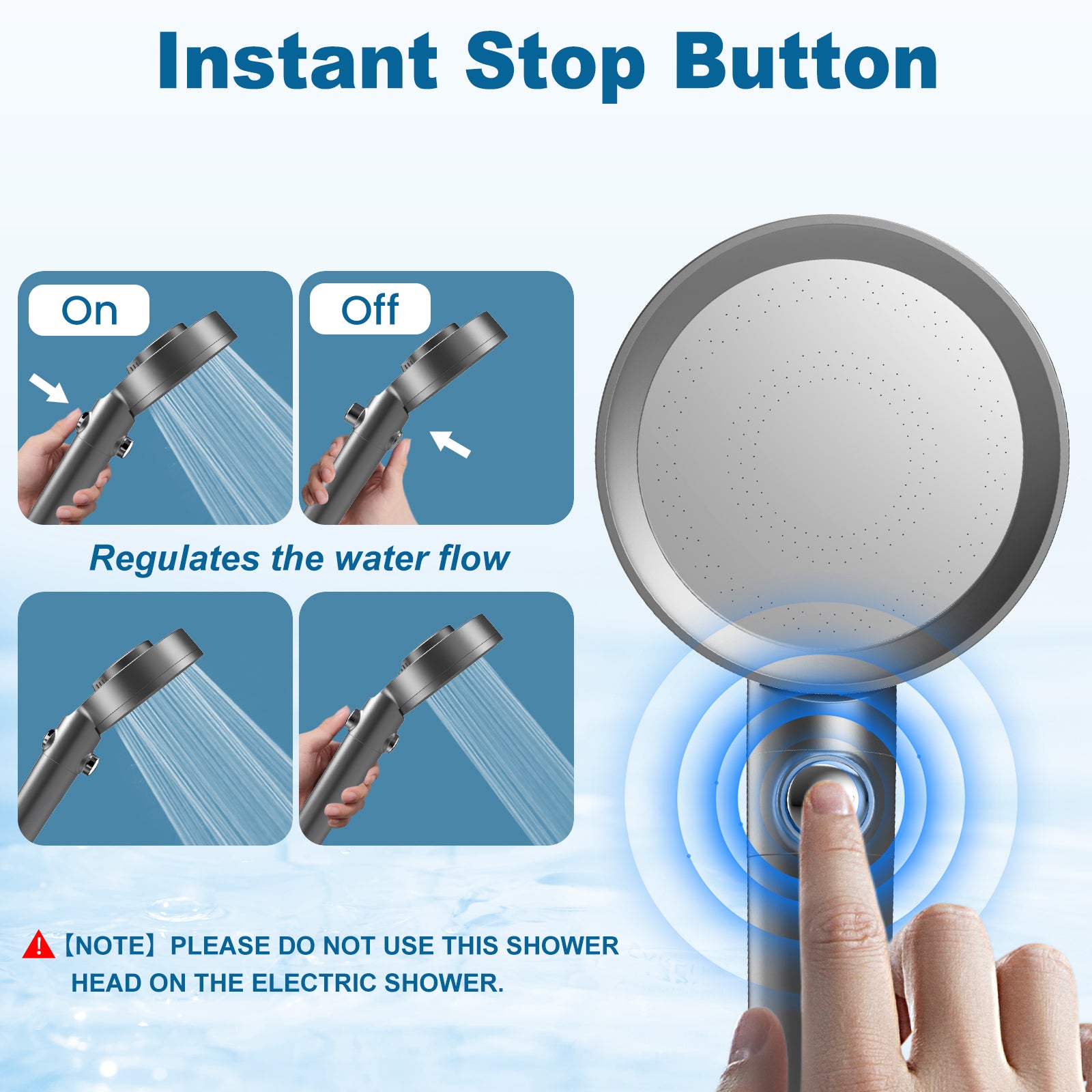 FEELSO Dual-Filter High-Pressure Shower Head（Sales restricted to Europe only）