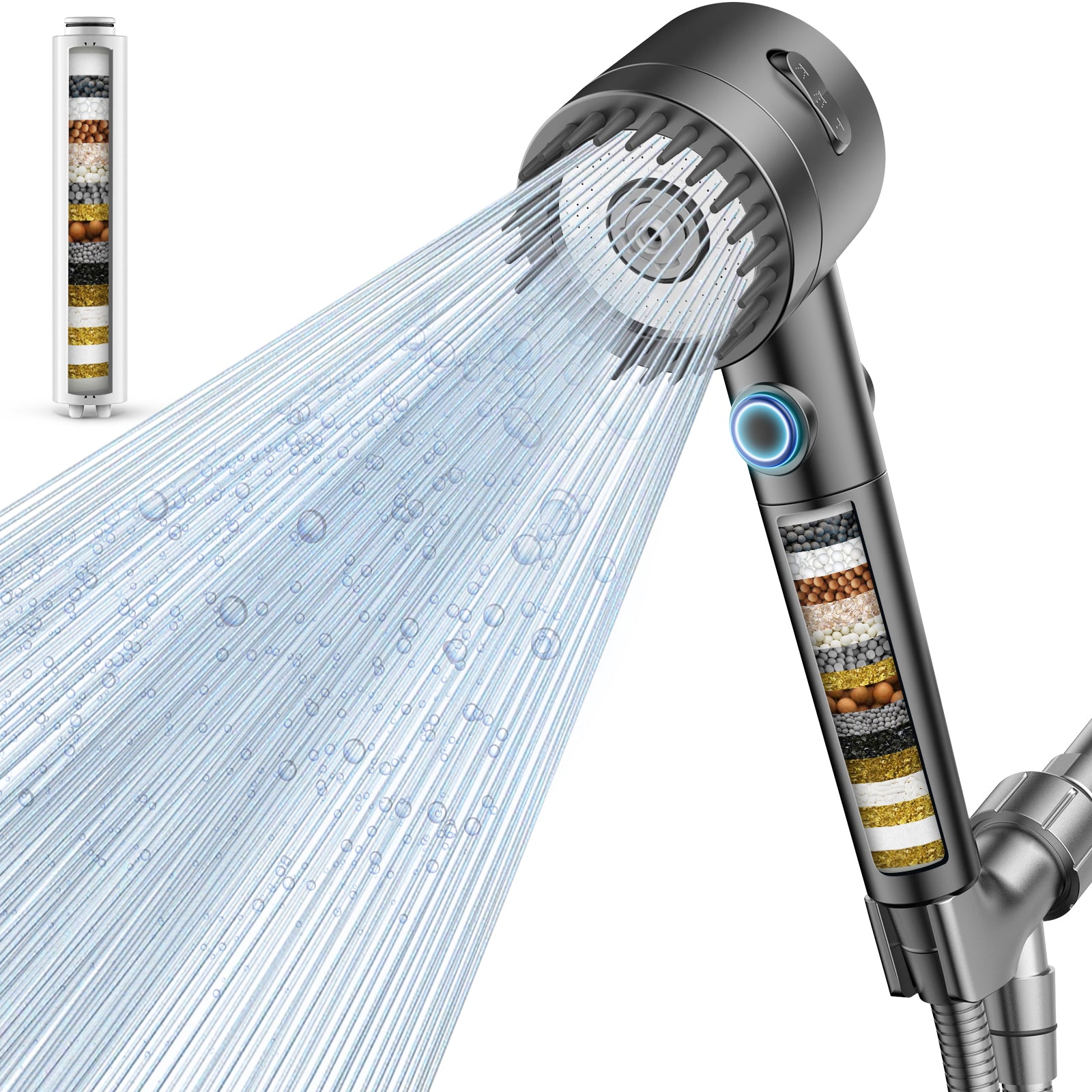 FEELSO DY4  Massage Handheld Filter Showerhead(Available in the US only)